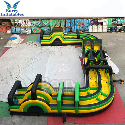 PVC Tarpaulin Portable Inflatable Obstacle Course สำหรับกิจกรรม Obstacle Race Adult