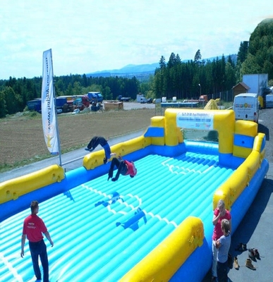 ทำเอง plato Water Inflatable สบู่สนามฟุตบอล 90cm Tube Width