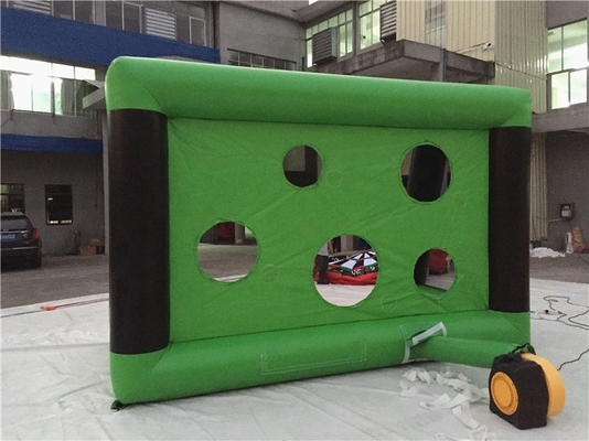 0.9mm PVC Inflatable Sports Games โปโลน้ำฟุตบอลเป้าหมายสำหรับ Pool