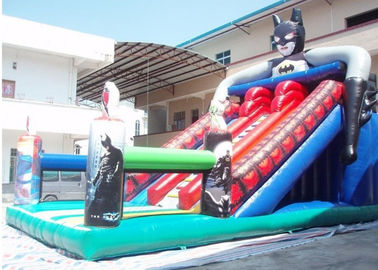 Batman Dry Inflatable Slide ภาพนิ่งความทนทาน 0.55 PVC Tarpaulin สำหรับ Childs