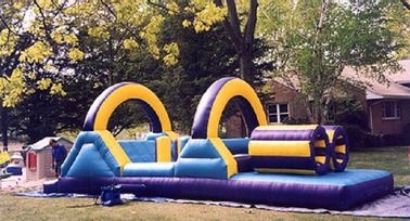 Backyard Colorful Inflatable Bouncy Obstacle Course เป็นมิตรกับสิ่งแวดล้อม