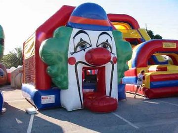 Funny Clown Commercial Jumping ปราสาทบ้านตีกลับสำหรับเด็ก