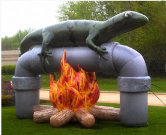 การออกแบบที่น่าตื่นตาตื่นใจ Inflatable Advertising Products อากาศทนไฟ Lizard