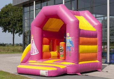 ชุด Comercial Inflatable Combo กับ Mini Dry Slide / เจ้าหญิงพิมพ์ Moonwalk Bounce House