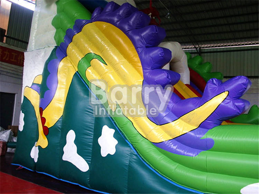 PVC Tarpaulin Rainbow Commercial สไลด์น้ำทำให้พองสำหรับเด็ก