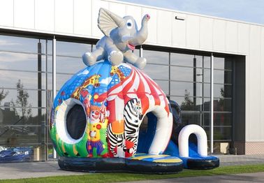 Elephant Disco Inflatable Bouncer Fun Circus การตีกลับบ้านสำหรับเด็ก