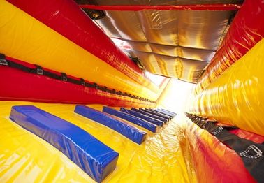 คู่เลน Brandweer พาณิช Inflatable สไลด์กันน้ำ Inflatable Castle Slide