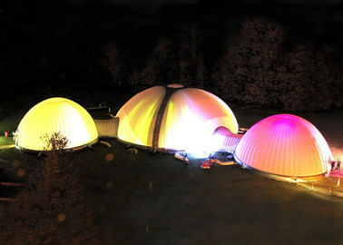 นวนิยายยักษ์นำ Inflatable Dome Tent เต็นท์ Customizd Inflatable Air Tent สำหรับงานใหญ่