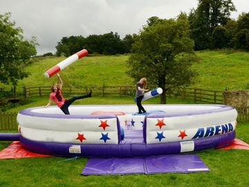Comercial Inflatable เกมกลางแจ้ง Inflatable Gladiator เที่ยวบินสำหรับครอบครัว