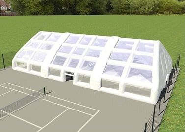 Double Layer เต็นท์สนามหญ้าที่แข็งแกร่ง Inflatable พองเต็นท์แคมป์สำหรับเกมฟุตบอลเทนนิส