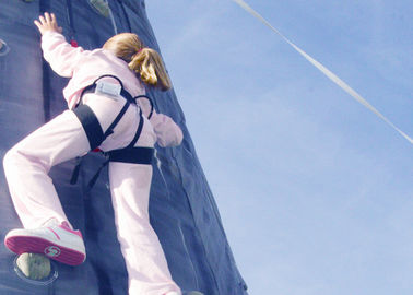 เกาะ Tiki แนวใหญ่ 28 ฟุต Inflatable Climbing Wall Party Games