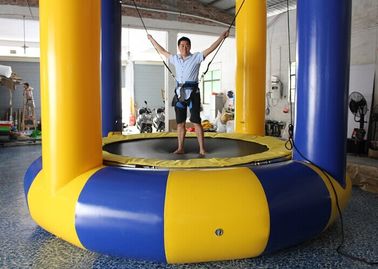 เกมกีฬาที่ทำให้พองมากขึ้น 4.2m Inflatable Bungee Trampoline