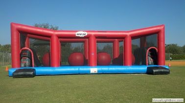 Sphere Wipeout ลูกโป่งใหญ่ Inflatable เกมแบบโต้ตอบ Brige Walk สำหรับสนามเด็กเล่น