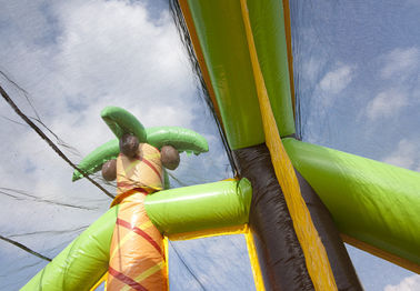 Mega Run Kids Inflatable อุปสรรคหลักสูตรเกมกับกำแพงปีนเขา