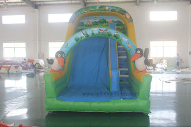 ภาพนิ่งสัตว์ธีมพาณิชย์พ่นสำหรับสนามหลังบ้านสไลด์ Inflatable สำหรับเด็ก