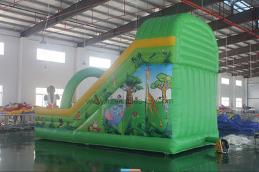 ภาพนิ่งสัตว์ธีมพาณิชย์พ่นสำหรับสนามหลังบ้านสไลด์ Inflatable สำหรับเด็ก