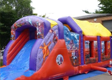 2 ส่วนการโจมตีหลักสูตรฮีโร่ Inflatable Bouncy Obstacle หลักสูตรฤดูร้อน