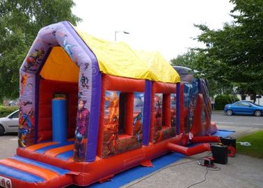 2 ส่วนการโจมตีหลักสูตรฮีโร่ Inflatable Bouncy Obstacle หลักสูตรฤดูร้อน