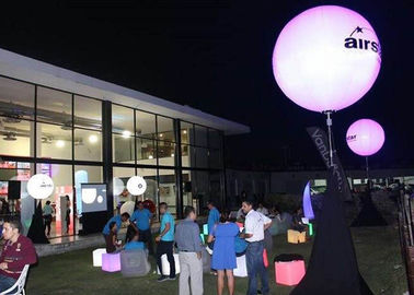ไนท์บอลลูนสินค้าโฆษณา, สีม่วง LED Inflatable บอลลูนแสงสำหรับการแสดงผล