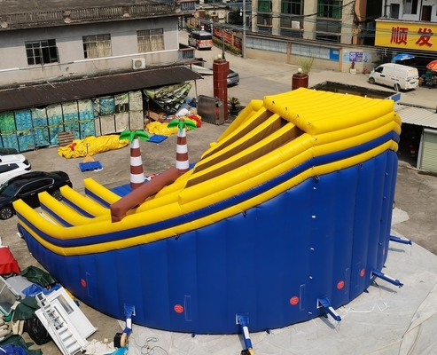 สวนสนุก PVC Outdoor Inflatable พร้อมสไลด์ปราสาท Bouncer เชิงพาณิชย์