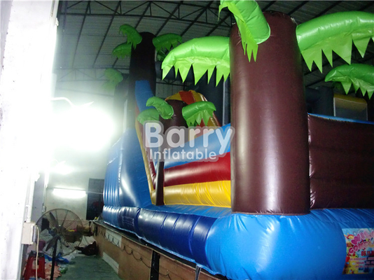 Tarpaulin Inflatable Combo Games Tress Bouncy Castle สวนสนุก