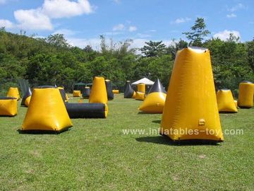 เกมกีฬากลางแจ้ง inflatable Bunker Paintball Sup Air Field เพื่อความสนุก