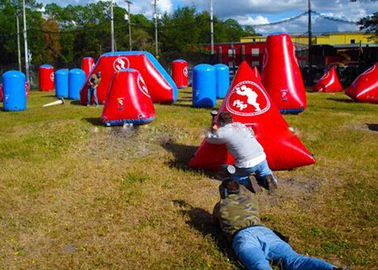 Inflatable PVC บังเกอร์ Paintball สำหรับผู้ใหญ่และเด็ก Paintball ถัง Paintball ฟิลด์