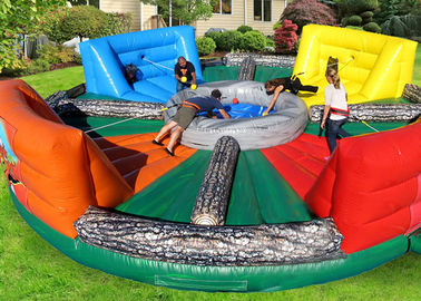Outdoor Inflatable Interactive Games, Bungees วิ่งกีฬา Inflatable Hungry Hippo Game