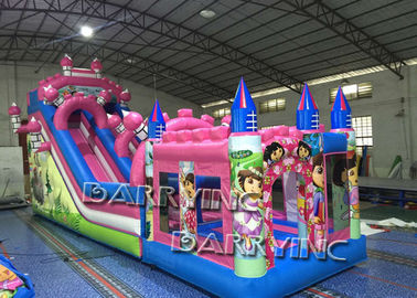 การ์ตูนโป๊ภาพนิ่งพาณิชย์สีชมพู Dora กับ Bouncy Castle / Bouncy Slide