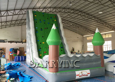 Jungle Green Kids กำแพงปีนกำแพงเพื่อความบันเทิง Inflatable Play Equipment