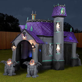 บ้านฮาโลวีน Inflatable บ้านผีสิงตกแต่งงานปาร์ตี้ฮาโลวีนตกแต่ง Inflatables