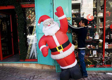 25 Ft / Customized Inflatable โฆษณาผลิตภัณฑ์ Giant Inflatable Santa สำหรับร้านค้า