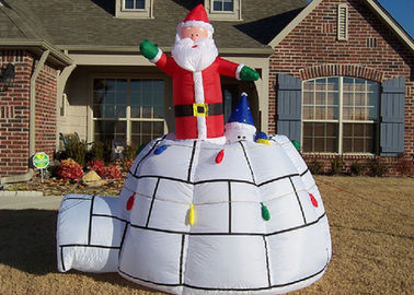 การโฆษณาคริสมาสต์โฆษณา Inflatables Big Red ซานตาคลอสและเต็นท์