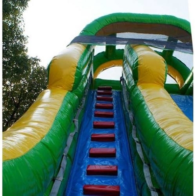 สไลด์น้ำกลางแจ้งธีมทรอปิคอลสำหรับเด็ก Blow Up Slides