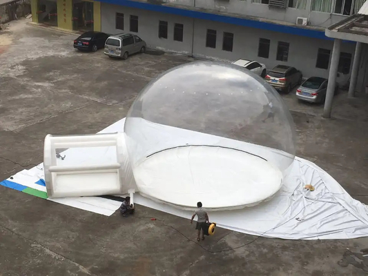Pvc Tarpaulin Inflatable Dome Air Bubble Tent สำหรับโรงแรมกลางแจ้ง