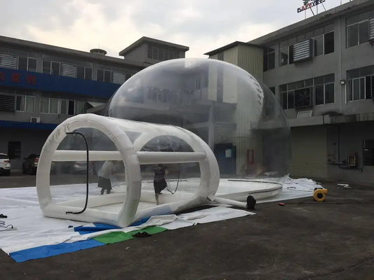 Pvc Tarpaulin Inflatable Dome Air Bubble Tent สำหรับโรงแรมกลางแจ้ง