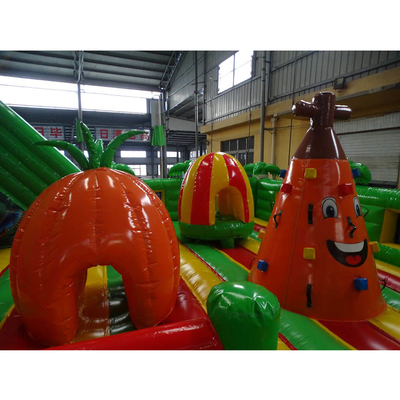 0.55 มม. PVC อุปสรรคทำให้พองแน่นอน Jumper Bounce House Amusement Park