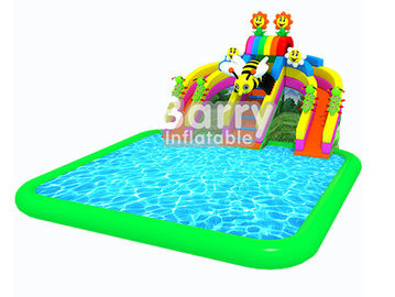 สนามเด็กเล่นกลางแจ้ง Inflatable Aqua Park / 3 สกายน้ำ Inflatable สนุกสำหรับเด็ก