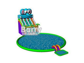 เกมเด็กเล่นสวนฤดูร้อนช้างสวนน้ำทำให้พองด้วย CE, EN14960