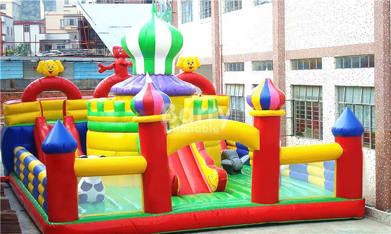 BSCI Slide Bouncy Castles Bouncers ทำให้พองในร่มสำหรับ Play Center Jumper Playground