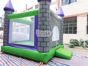 ทนไฟ 0.55mm พีวีซีฮัลโลวีน Inflatable Jumping Castles สำหรับเทศกาล