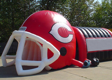 เกมกีฬา Inflatable สีม่วงอุโมงค์ฟุตบอลสำหรับเหตุการณ์ / โฆษณา