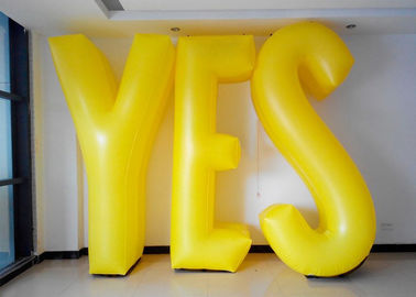 สินค้ากลางแจ้ง Inflatable โฆษณา 3d Oxford ยักษ์โลโก้พองตัวอักษร