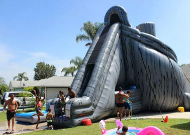 Giant Inflatable Slide สไลด์น้ำสำหรับเด็กที่มีพายุเฮอริเคนสูง 33 ฟุตสำหรับผู้ใหญ่