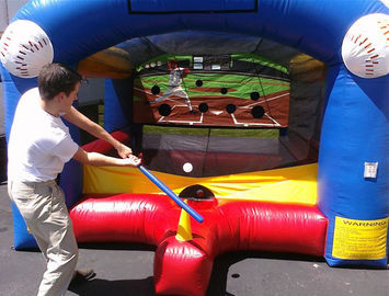 เกมสำหรับเด็ก / Inflatable เกมกีฬาเบสบอลด้วย PVC