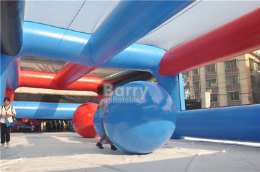 Custom Made Event Big Insane 5k Inflatable อุปสรรคหลักสูตรลูกใหญ่สำหรับผู้ใหญ่และเด็ก