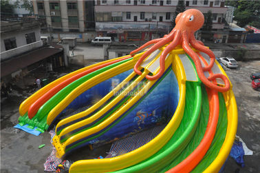 สระว่ายน้ำที่กำหนดเองสไลด์น้ำตื้น Octopus, สไลด์น้ำยักษ์สำหรับสระว่ายน้ำ