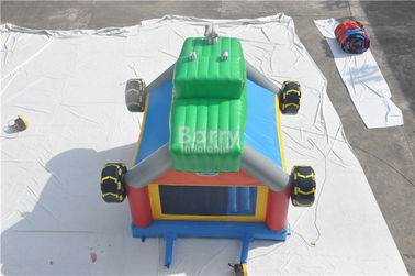 พาณิชย์ Giant Bouncy ปราสาท Funny ก่อสร้างรถ / รถบรรทุกบ้าน Inflatable Bounce