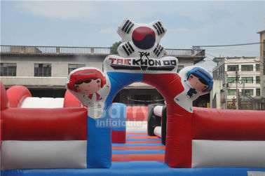 สนามเด็กเล่นคนเดินเตาะแตะที่กำหนดเอง Inflatable Fun เมืองธีม Bulling Bulling