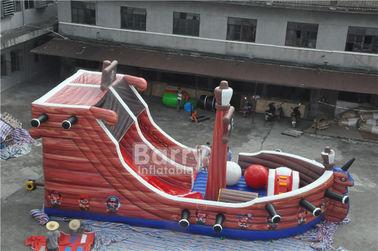 คอมโบที่น่าสนใจพองพาณิชย์เรือโจรสลัด Bouncy Castle Slide กับอุปสรรคหลักสูตร
